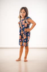 Macaquinho Manga Curta Infantil Feminino Estampado - Leonora