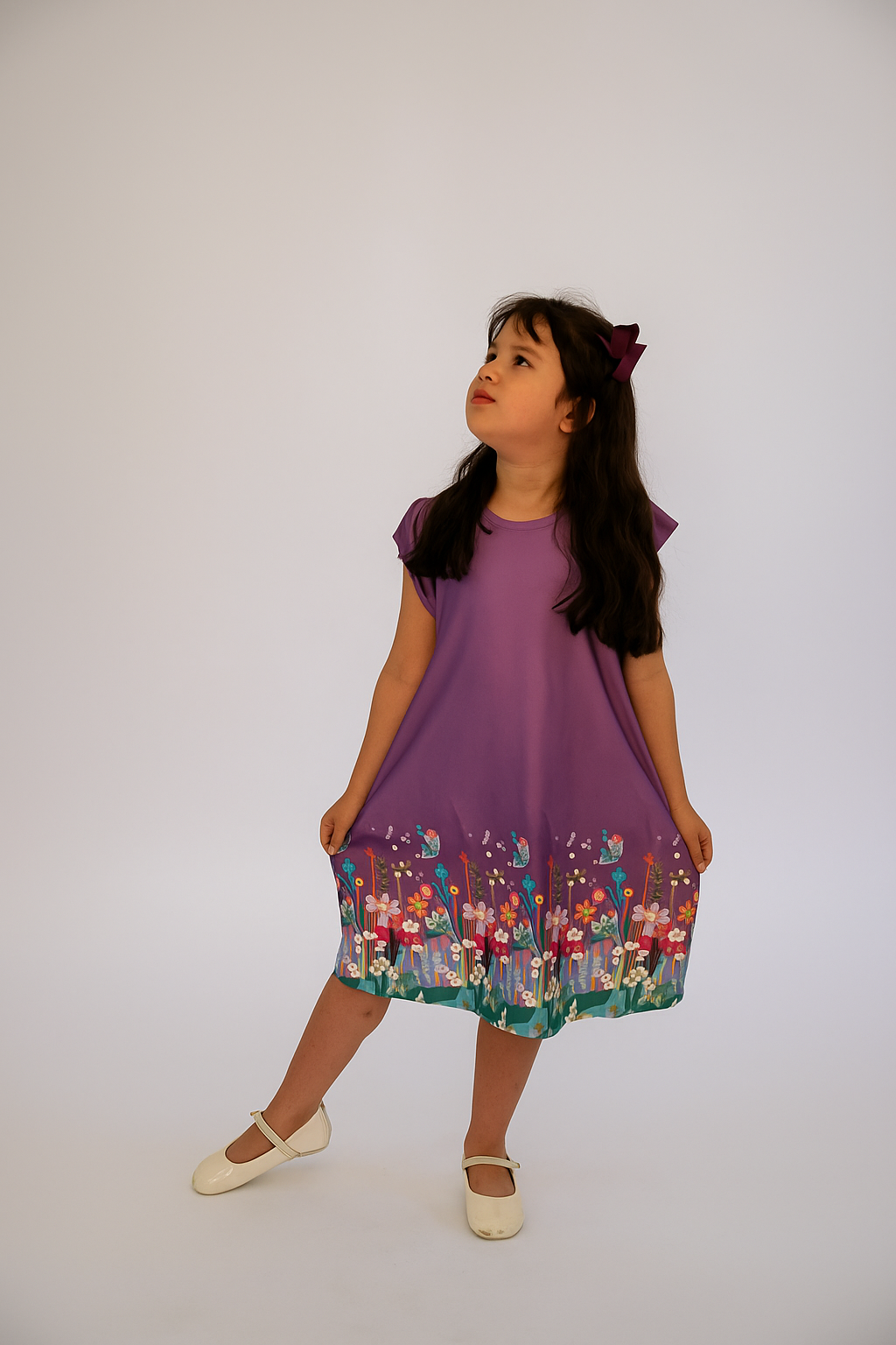 Vestido Infantil Feminino Estampado Regata – Mulan